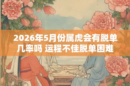 2026年5月份属虎会有脱单几率吗 运程不佳脱单困难