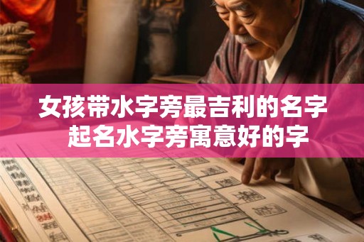 女孩带水字旁最吉利的名字  起名水字旁寓意好的字