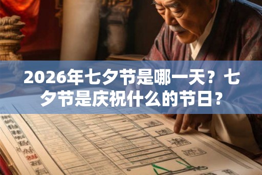 2026年七夕节是哪一天?七夕节是庆祝什么的节日? 2026年七夕节是哪一天?七夕节是庆祝什么的节日?