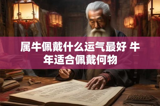 属牛佩戴什么运气最好 牛年适合佩戴何物
