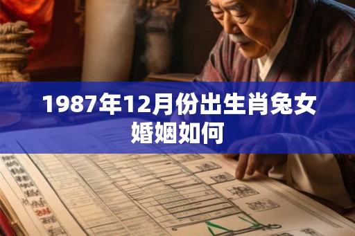 1987年12月份出生肖兔女婚姻如何 1987年12月份出生肖兔女婚姻如何