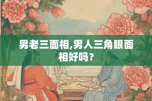 男老三面相,男人三角眼面相好吗？
