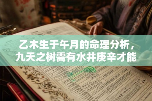 乙木生于午月的命理分析，九天之树需有水井庚辛才能茁壮成长