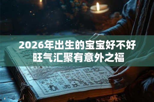 2026年出生的宝宝好不好 旺气汇聚有意外之福