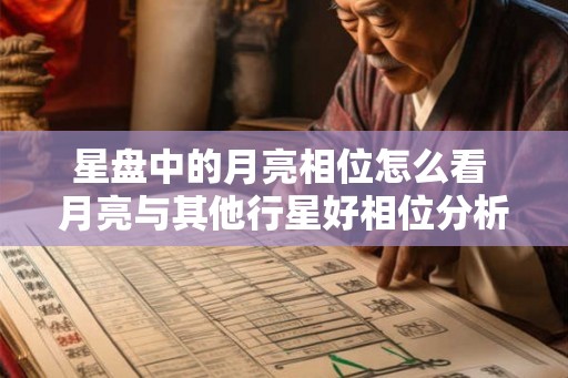 星盘中的月亮相位怎么看 月亮与其他行星好相位分析