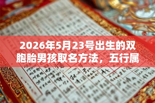 2026年5月23号出生的双胞胎男孩取名方法,五行属什么 2026年5月23号出生的双胞胎男孩取名方法,五行属什么