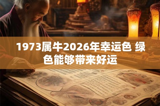 1973属牛2026年幸运色 绿色能够带来好运
