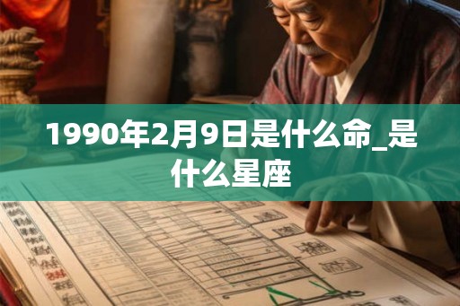 1990年2月9日是什么命_是什么星座 1990年2月9日是什么命_是什么星座
