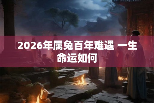 2026年属兔百年难遇 一生命运如何