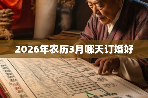 2026年农历3月哪天订婚好 2026年农历3月哪天订婚好