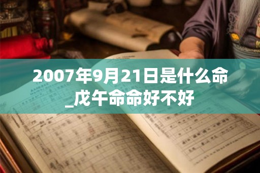 2007年9月21日是什么命_戊午命命好不好