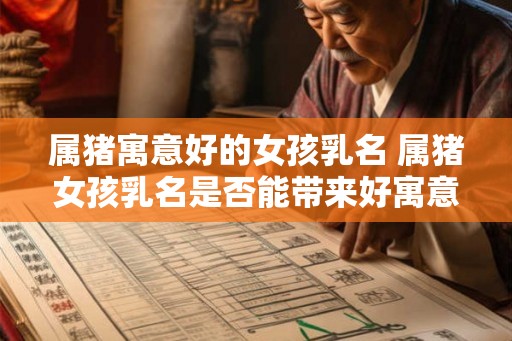 属猪寓意好的女孩乳名 属猪女孩乳名是否能带来好寓意