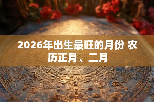 2026年出生最旺的月份 农历正月、二月