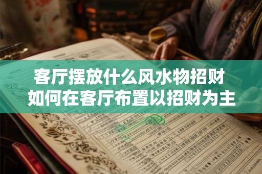 客厅摆放什么风水物招财 如何在客厅布置以招财为主的风水物