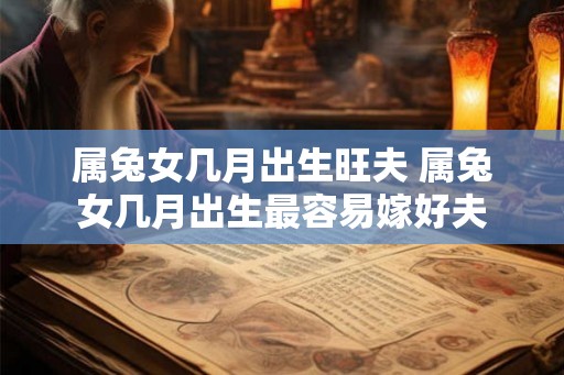 属兔女几月出生旺夫 属兔女几月出生最容易嫁好夫