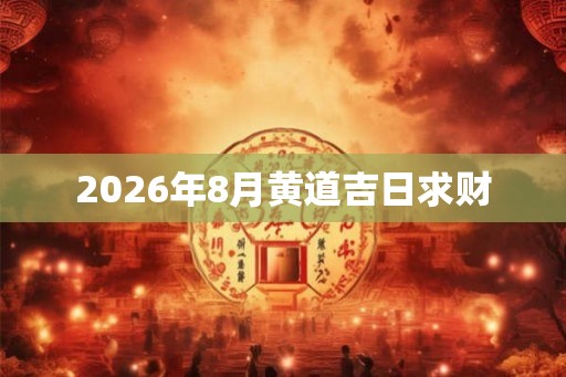 2026年8月黄道吉日求财