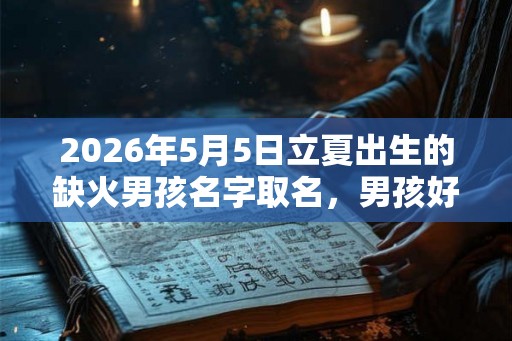 2026年5月5日立夏出生的缺火男孩名字取名,男孩好听名字 2026年5月5日立夏出生的缺火男孩名字取名,男孩好听名字