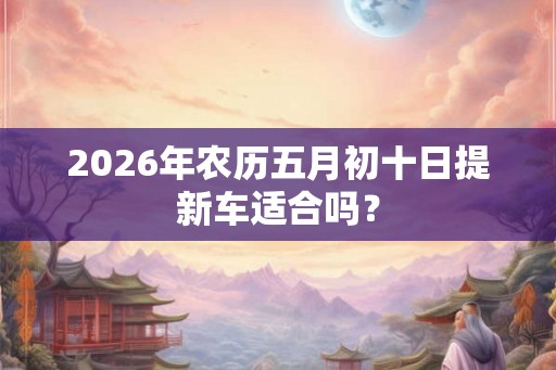 2026年农历五月初十日提新车适合吗? 2026年农历五月初十日提新车适合吗?