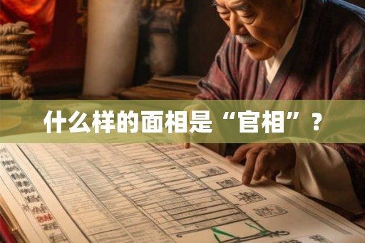 什么样的面相是“官相”? 什么样的面相是“官相”?