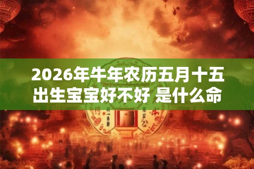 2026年牛年农历五月十五出生宝宝好不好 是什么命 2026年牛年农历五月十五出生宝宝好不好 是什么命