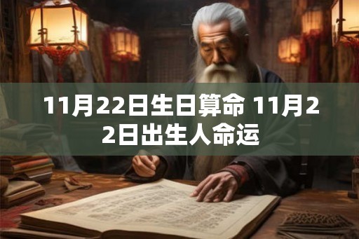 11月22日生日算命 11月22日出生人命运