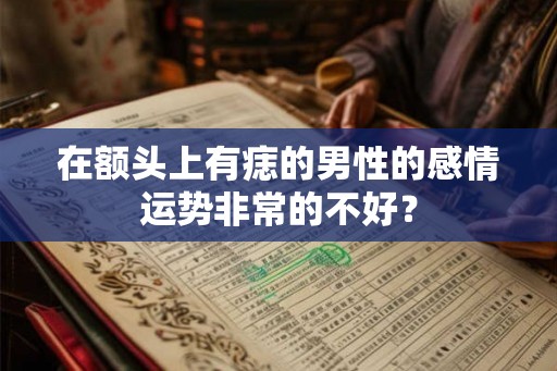 在额头上有痣的男性的感情运势非常的不好？