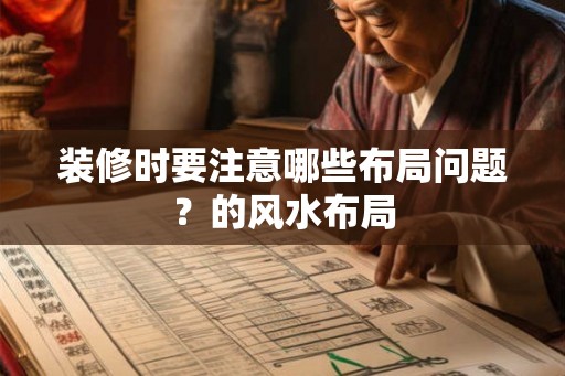 装修时要注意哪些布局问题？的风水布局