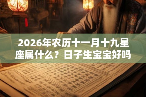 2026年农历十一月十九星座属什么？日子生宝宝好吗？
