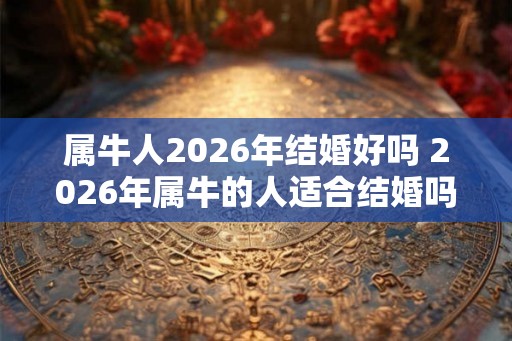 属牛人2026年结婚好吗 2026年属牛的人适合结婚吗