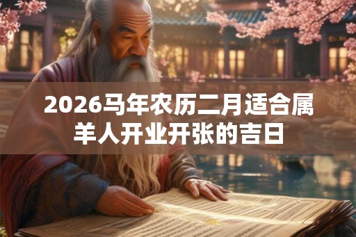 2026马年农历二月适合属羊人开业开张的吉日 2026马年农历二月适合属羊人开业开张的吉日