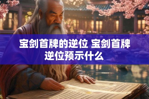 宝剑首牌的逆位 宝剑首牌逆位预示什么