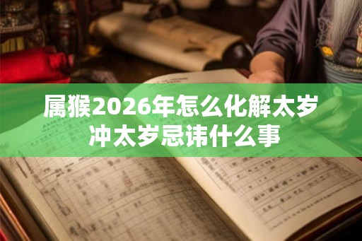 属猴2026年怎么化解太岁 冲太岁忌讳什么事