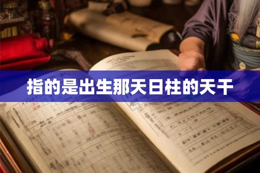 指的是出生那天日柱的天干