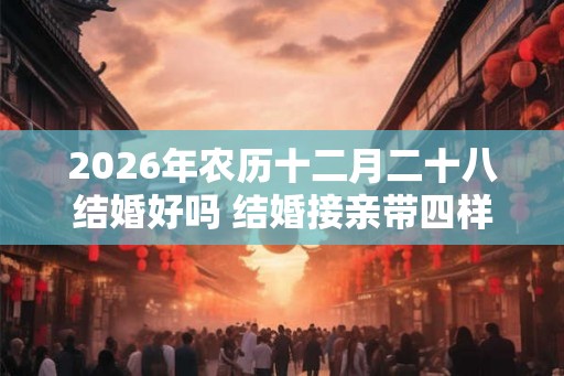 2026年农历十二月二十八结婚好吗 结婚接亲带四样东西
