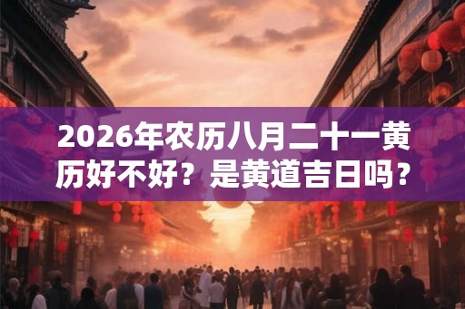 2026年农历八月二十一黄历好不好？是黄道吉日吗？