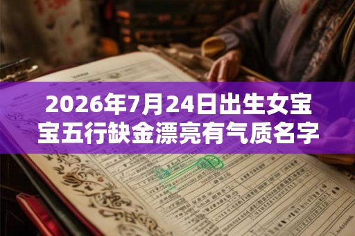 2026年7月24日出生女宝宝五行缺金漂亮有气质名字大全