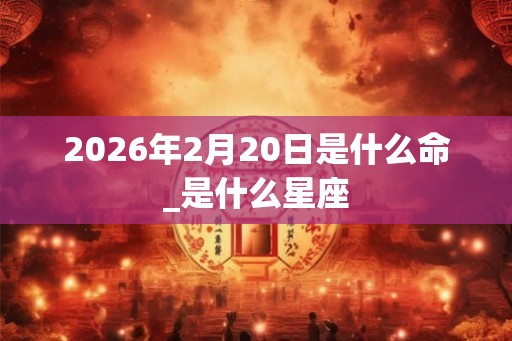 2026年2月20日是什么命_是什么星座 2026年2月20日是什么命_是什么星座