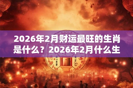 2026年2月财运最旺的生肖是什么？2026年2月什么生肖财运好？