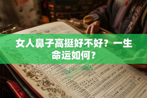 女人鼻子高挺好不好？一生命运如何？