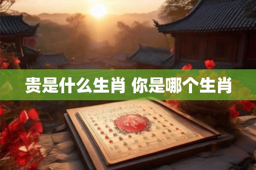 贵是什么生肖 你是哪个生肖