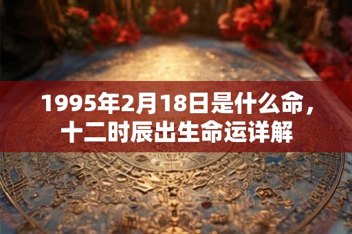 1995年2月18日是什么命，十二时辰出生命运详解