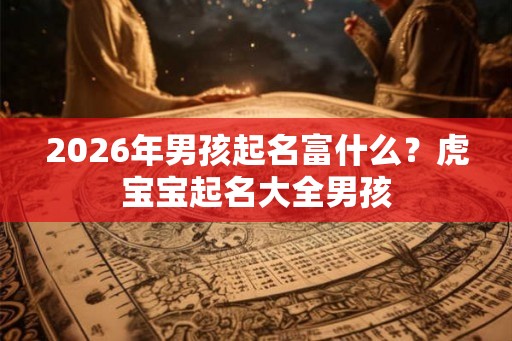 2026年男孩起名富什么？虎宝宝起名大全男孩