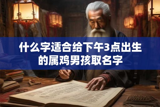 什么字适合给下午3点出生的属鸡男孩取名字