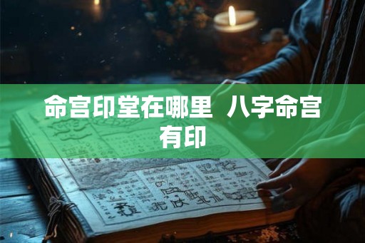 命宫印堂在哪里  八字命宫有印