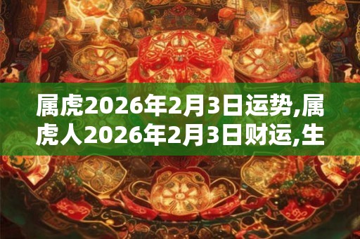 属虎2026年2月3日运势,属虎人2026年2月3日财运,生肖虎2026年2月3日运势