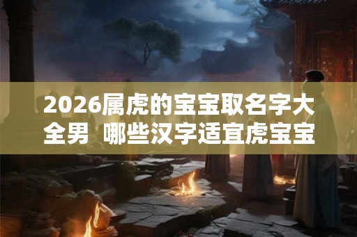2026属虎的宝宝取名字大全男  哪些汉字适宜虎宝宝