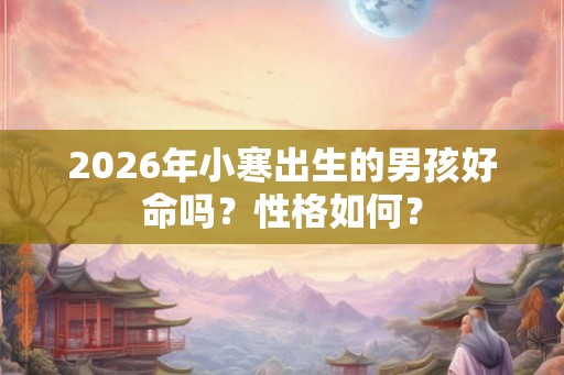 2026年小寒出生的男孩好命吗？性格如何？