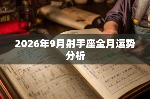 2026年9月射手座全月运势分析