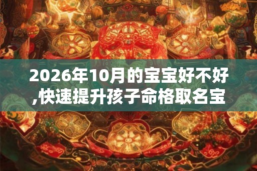 2026年10月的宝宝好不好,快速提升孩子命格取名宝典