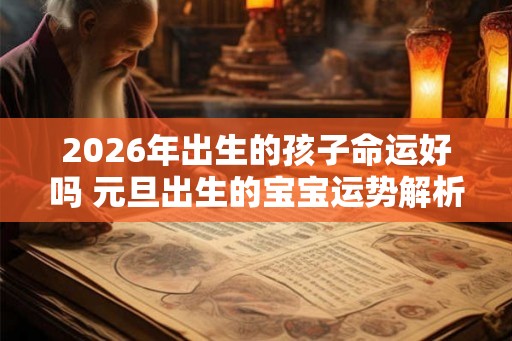 2026年出生的孩子命运好吗 元旦出生的宝宝运势解析